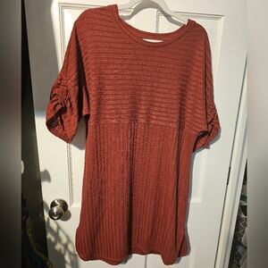 L Max Studio Rust Red Dress